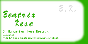 beatrix kese business card